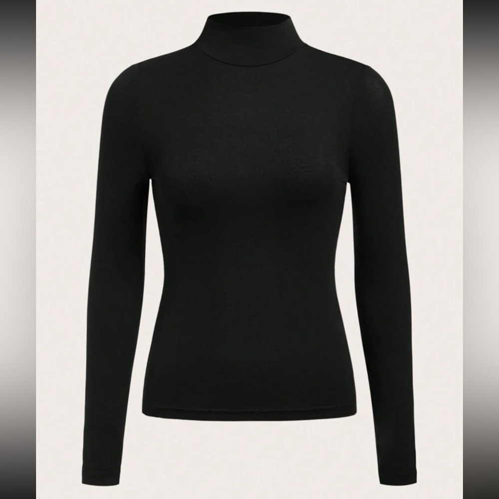Black long sleeve top